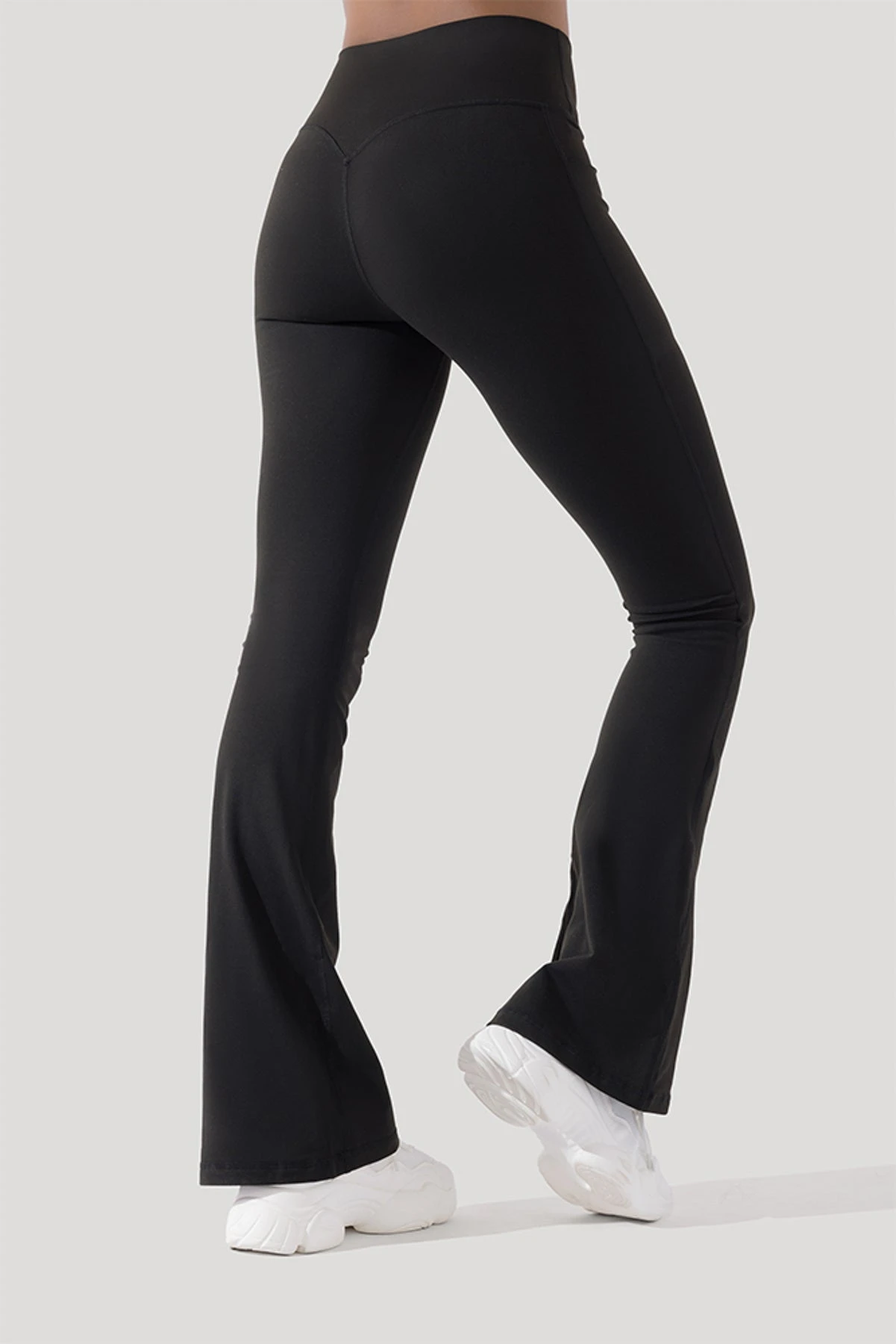 Crisscross Hourglass® Flared Leggings With Pockets - Black 10 Crisscross Hourglass® Flared Leggings With Pockets - Black - Image 10