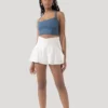 Crisscross Hourglass® Twirl Skort - White