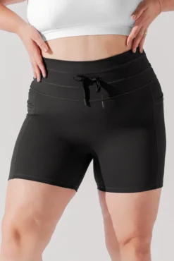 Cargo Midi Short With Pockets - Black -Popflex Store CargoMidiShort Black D1002C 5 00221 Edit
