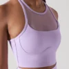 Celeste Mesh Crop Bralette - Digital Lavender
