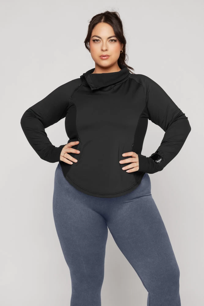 Chasing Pavements Mockneck Pullover - Black 2 Chasing Pavements Mockneck Pullover - Black - Image 2