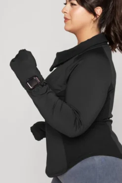 Chasing Pavements Mockneck Pullover - Black 18 Chasing Pavements Mockneck Pullover - Black -Popflex Store ChasingPavementsLongSleeveRunningTop Black B1003 03549 Edit