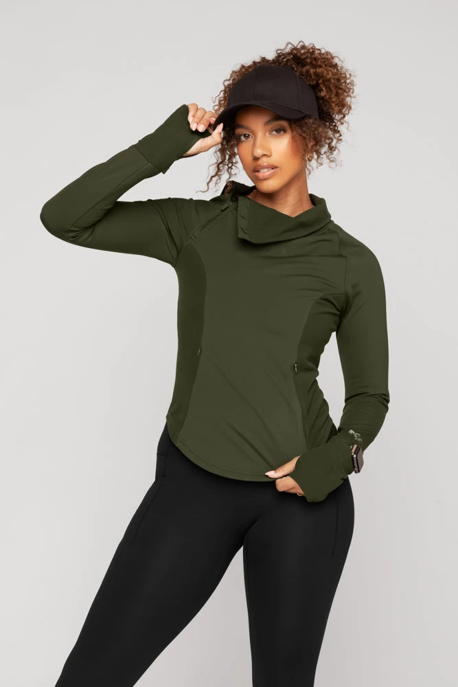 Chasing Pavements Mockneck Pullover - Evergreen 10 Chasing Pavements Mockneck Pullover - Evergreen - Image 10