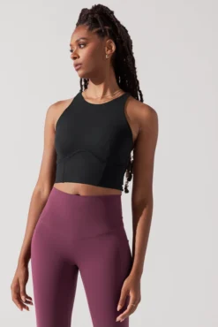 Cleo Corset Crop Bralette - Black -Popflex Store CleoCropBraBlack A1003 0705 Edit