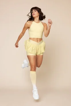 Cleo Corset Crop Bralette - Buttercream -Popflex Store CleoCropBralette A1003 Socks FrenchButtercream L1014 00991 Edit