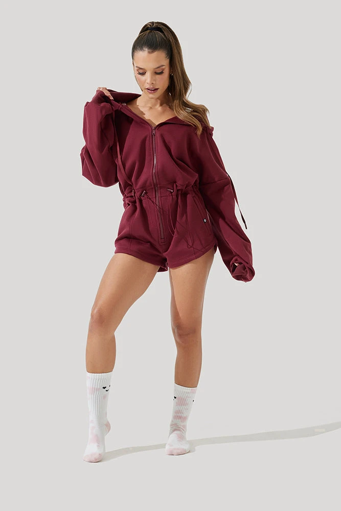 Cloud Romper - Red Wine 2 Cloud Romper - Red Wine - Image 2
