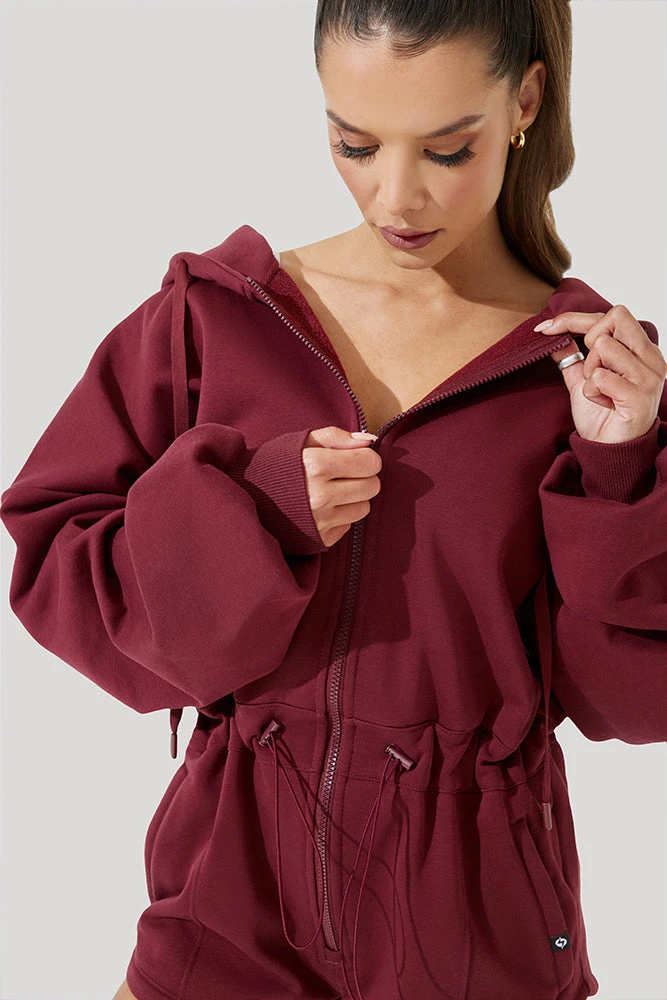 Cloud Romper - Red Wine 1 Cloud Romper - Red Wine