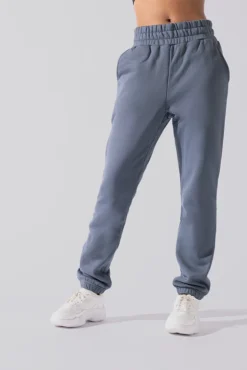 Cloud Rollover Sweatpant - Denim Blue -Popflex Store Cloud Sweatpants Denim Blue 3033 0042