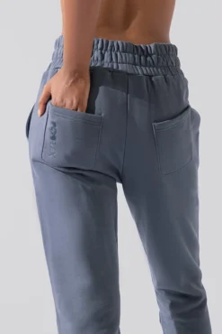 Cloud Rollover Sweatpant - Denim Blue -Popflex Store Cloud Sweatpants Denim Blue 3033 0076