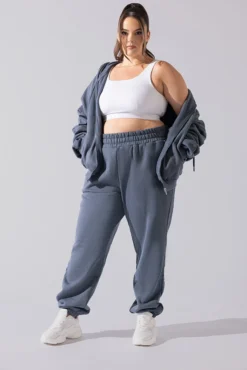 Cloud Rollover Sweatpant - Denim Blue -Popflex Store Cloud Sweatpants Denim Blue 3033 0084