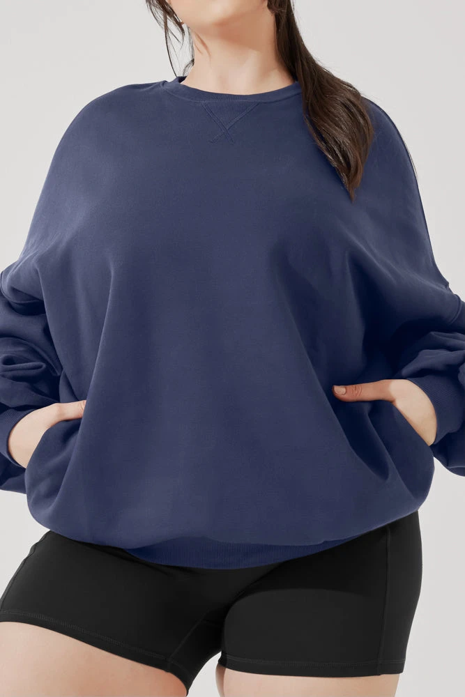 Cloud Crewneck Sweater - Academic Navy 2 Cloud Crewneck Sweater - Academic Navy - Image 2