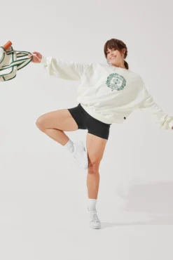 Popflex Active Club Cloud Crewneck Sweater - Cream -Popflex Store CloudCrewSweater Cream E1015 0983 Edit