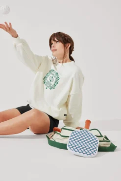 Popflex Active Club Cloud Crewneck Sweater - Cream -Popflex Store CloudCrewSweater Cream E1015 1020 Edit