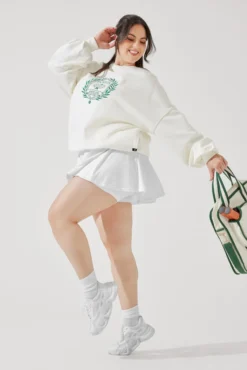 Popflex Active Club Cloud Crewneck Sweater - Cream -Popflex Store CloudCrewSweater Cream E1015 3066 Edit