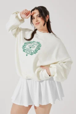 Popflex Active Club Cloud Crewneck Sweater - Cream -Popflex Store CloudCrewSweater Cream E1015 3083 Edit