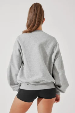 Cloud Crewneck Sweater - Heather Grey 15 Cloud Crewneck Sweater - Heather Grey -Popflex Store CloudCrewSweater HeatherGrey E1015 4195 Edit