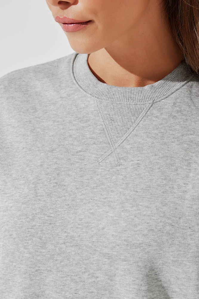 Cloud Crewneck Sweater - Heather Grey 7 Cloud Crewneck Sweater - Heather Grey - Image 7