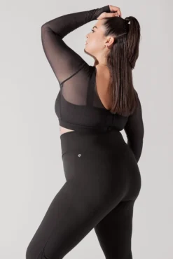 Coquette Long Sleeve Mesh Bra - Black -Popflex Store CoquetteLongSleeveMeshBra Black 1032 0029 Edit