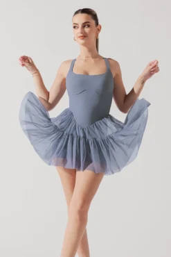 Corset Pirouette Dress - Blue Mist -Popflex Store CorsetPirouetteDress BlueMist F1000 0219 Edit