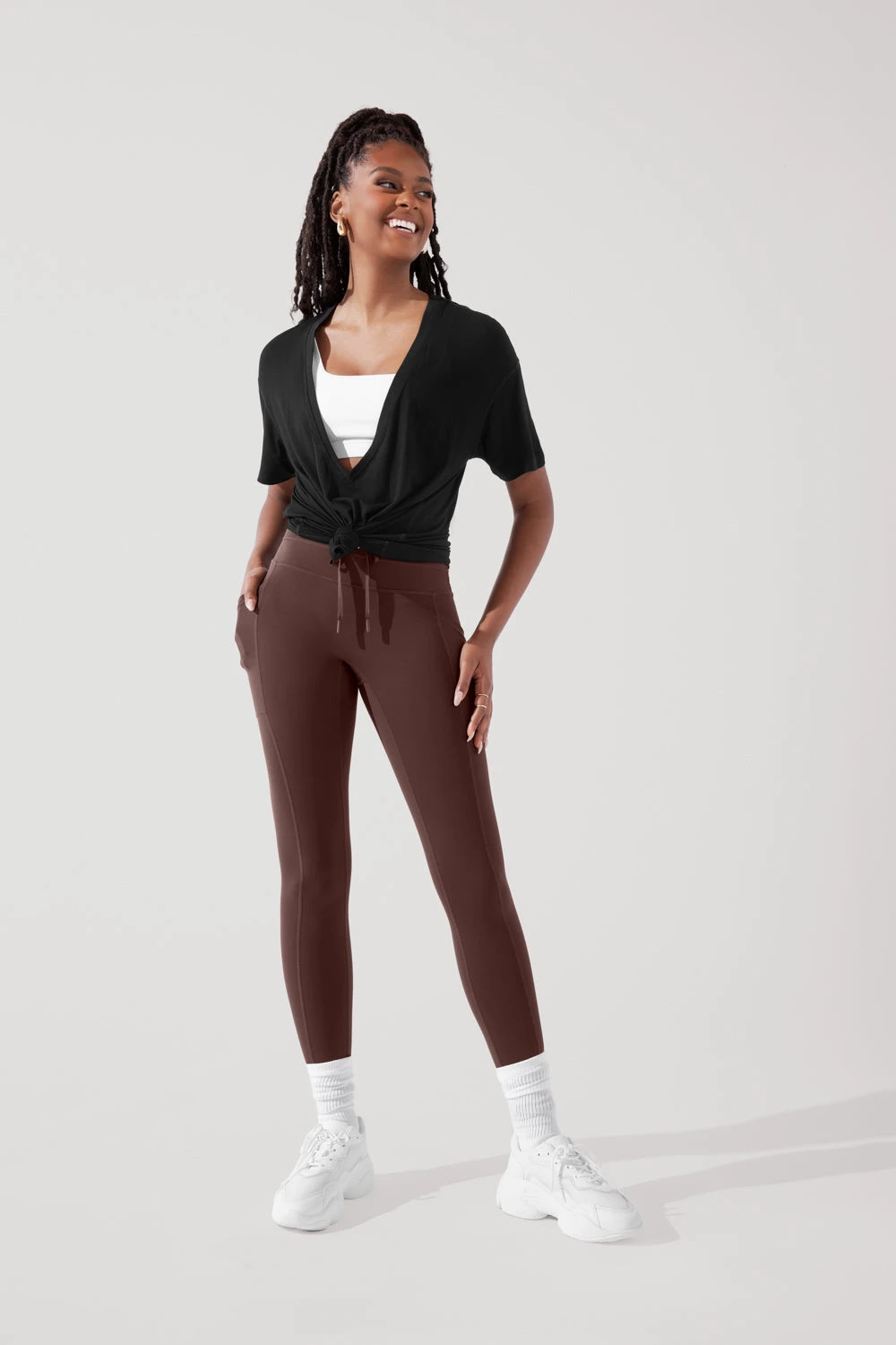 Daring Deep V Tee - Black 6 Daring Deep V Tee - Black - Image 6