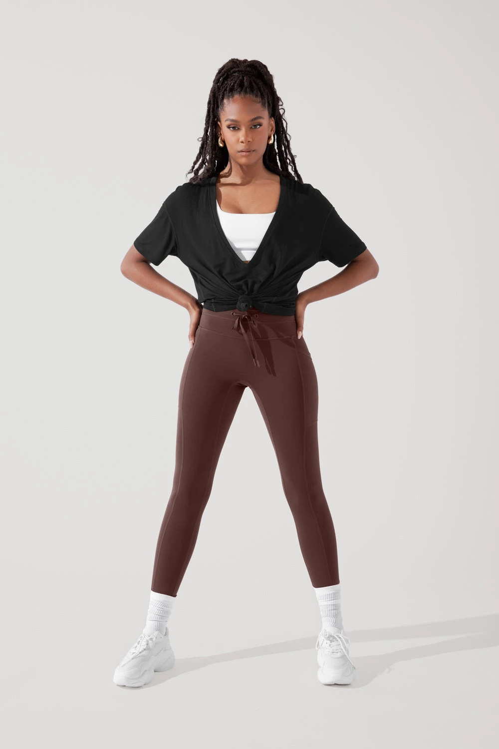 Daring Deep V Tee - Black 10 Daring Deep V Tee - Black - Image 10