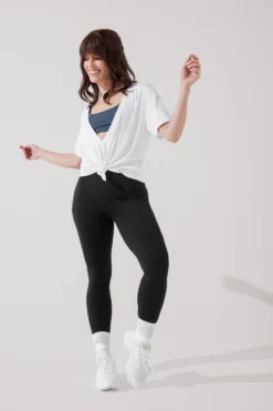 Daring Deep V Tee - White -Popflex Store DaringDeepVTee White B1025 0254 Edit