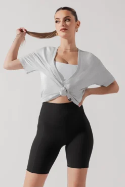 Daring Deep V Tee - Heather Grey -Popflex Store DarlingDeepVTee HeatherGrey B1025 0065 Edit ab2e6bb5 6ef6 48d9 a04c 74f6d39079d6