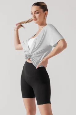 Daring Deep V Tee - Heather Grey -Popflex Store DarlingDeepVTee HeatherGrey B1025 0067 Edit 2f31860a 33ef 45ad 83af 1184a7229efd