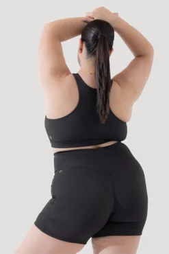 Deep Darling Bra (Ribbed) - Dark Charcoal -Popflex Store Deep Darling Bra 1028 CCHG Midi Shorts Dark Charcoal Ribbed 4015 1959