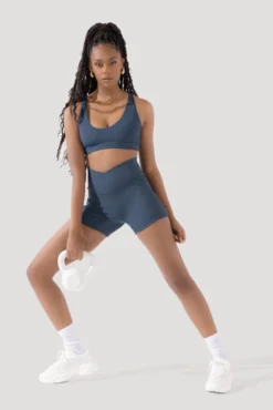 Crisscross Hourglass® Midi Shorts With Pockets (Ribbed) - Dark Navy -Popflex Store Deep Darling Bra 1028 CCHG Midi Shorts Ribbed Navy 4015 1074 Edit 6ea40198 d8c2 47b9 b110 c97d5f125929 scaled