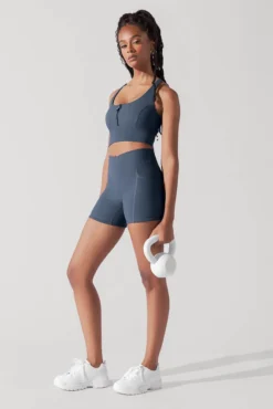 Energy Half Zip Crop Top (Ribbed) - Navy 10 Energy Half Zip Crop Top (Ribbed) - Navy -Popflex Store ENERGYRIBBEDCROPBRAWHALFZIPNAVY1012 0009 Edit 2 1