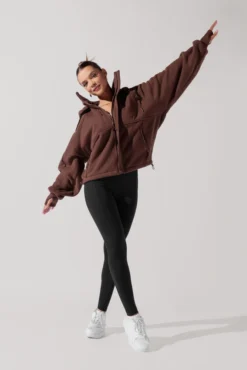 Find Your Inner Fleece Jacket - Chocolate -Popflex Store FindYourInnerFleeceJacket Chocolate 2915 Edit