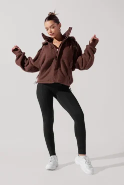 Find Your Inner Fleece Jacket - Chocolate -Popflex Store FindYourInnerFleeceJacket Chocolate 2922 Edit