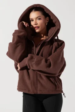 Find Your Inner Fleece Jacket - Chocolate -Popflex Store FindYourInnerFleeceJacket Chocolate 2960 Edit
