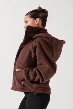 Find Your Inner Fleece Jacket - Chocolate -Popflex Store FindYourInnerFleeceJacket Chocolate 2962 Edit