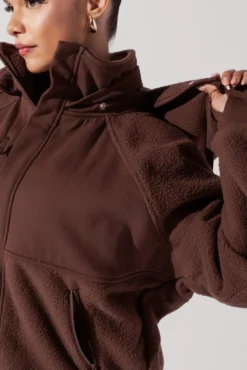 Find Your Inner Fleece Jacket - Chocolate -Popflex Store FindYourInnerFleeceJacket Chocolate 2986 Edit