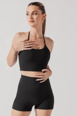 Flexy Crop Top - Black -Popflex Store FlexyCrop Black A1010 0677 Edit