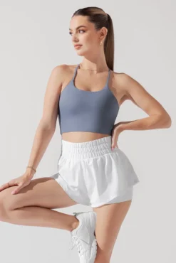 Flexy Crop Top - Blue Mist -Popflex Store FlexyCrop BlueMist A1010 0549 Edit