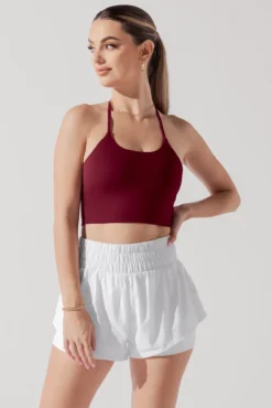 Flexy Crop Top - Crimson -Popflex Store FlexyCrop Crimson A1010 0659 Edit