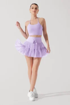 Pirouette Tiered Skort - Digital Lavender -Popflex Store FlexyCrop DigitalLavender A1010 1372 Edit