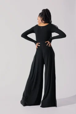 Go With The Flow Long Sleeve Jumpsuit - Black 8 Go With The Flow Long Sleeve Jumpsuit - Black -Popflex Store Go With The Flow Long Sleeve Jumpsuit Black G1017 0056 1copy