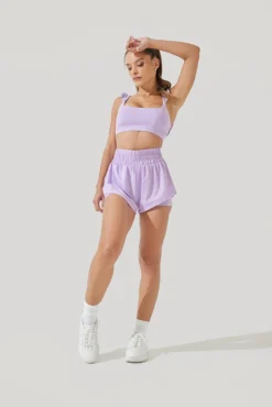 High Waisted Supershort™ - Digital Lavender -Popflex Store High Waisted Supershort Pastel Lilac 4012 0027
