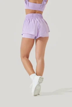 High Waisted Supershort™ - Digital Lavender -Popflex Store High Waisted Supershort Pastel Lilac 4012 0078