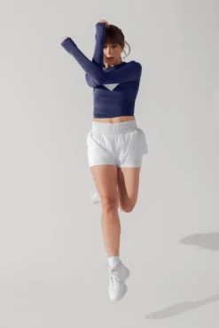 High Waisted Supershort™ - White -Popflex Store HighWaistedSupershort White4012 0016 Edit 1