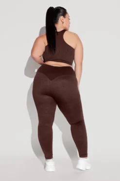 Crisscross Hourglass® Seamless Legging - French Roast -Popflex Store HookItUpCropTop CCHGLeggings FrenchRoast 1959 Edit