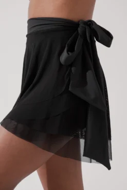 Juliet Wrap Skort - Black -Popflex Store JulietBalletSkort Black H1009 3429 Edit