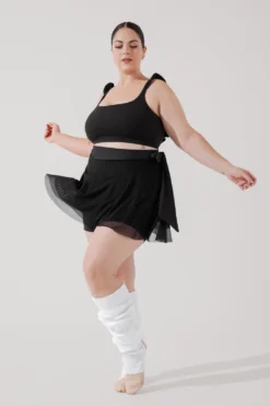 Juliet Wrap Skort - Black -Popflex Store JulietBalletSkort Black H1009 3748 Edit