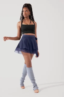 Juliet Wrap Skort - Peacoat Navy -Popflex Store JulietBalletSkort PeacoatNavy H1009 3593 Edit