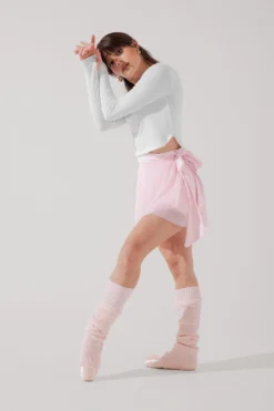 Juliet Wrap Skort - Petal Pink -Popflex Store JulietBalletSkort PetalPink H1009 3214 Edit