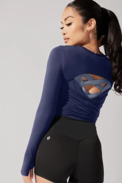 Bow Back Long Sleeve - Dark Navy -Popflex Store June7POPFLEXPhotoshootArleneOutfit20650 Edit 1 a28e687c 3d52 4866 a43d 25e416e635be